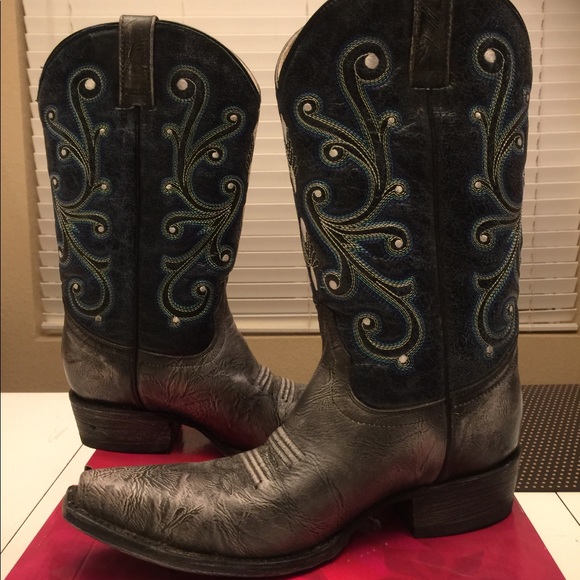 Rockin Leather Cowboy boots - Picture 1 of 3